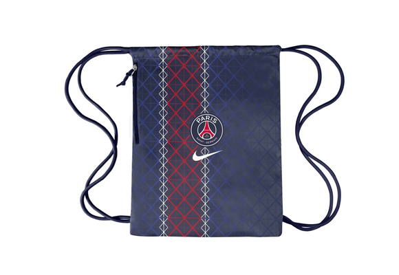 Nike PSG Paris Saint Germain 2025 Heritage Gym Sack Clinch Bag - Midnight Navy/Red