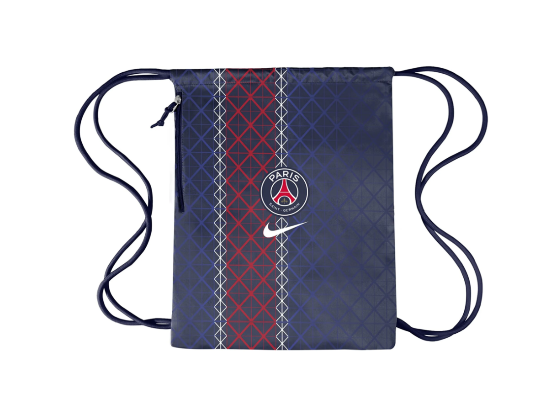 Nike PSG Paris Saint Germain 2025 Heritage Gym Sack Clinch Bag - Midnight Navy/Red