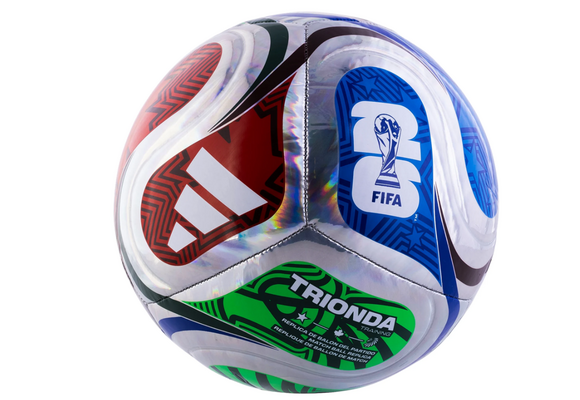 adidas FIFA World Cup 2026 Trionda Training Foil Soccer Ball - Multicolor/White/Royal Blue/Solar Blue