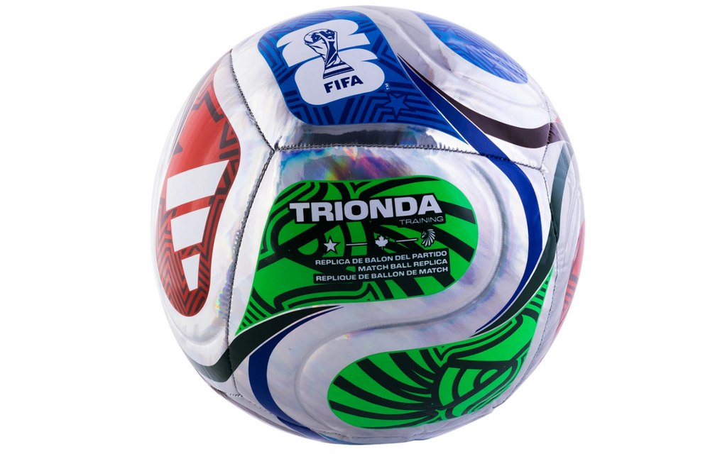 adidas FIFA World Cup 2026 Trionda Training Foil Soccer Ball - Multicolor/White/Royal Blue/Solar Blue
