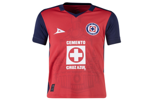 Pirma Youth Cruz Azul 2024-25 Third Jersey - Red/Navy Blue