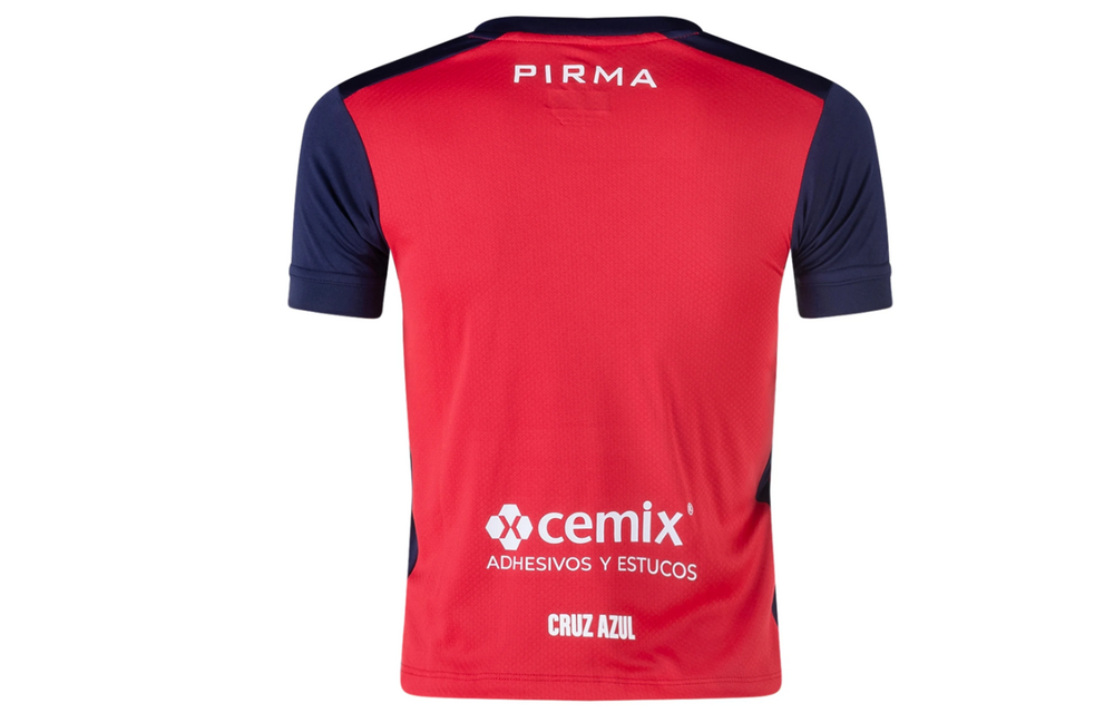 Pirma Youth Cruz Azul 2024-25 Third Jersey - Red/Navy Blue