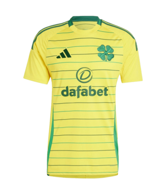 adidas adidas Celtic 2024 - 25 Away Jersey - Yellow/Team Green