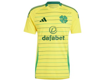 adidas Celtic 2024 - 25 Away Jersey - Yellow/Team Green
