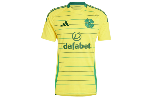 adidas Celtic 2024 - 25 Away Jersey - Yellow/Team Green