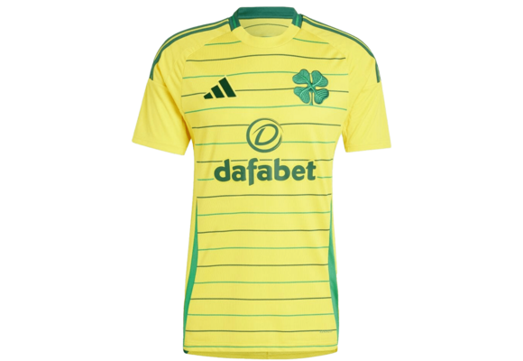 adidas Celtic 2024 - 25 Away Jersey - Yellow/Team Green