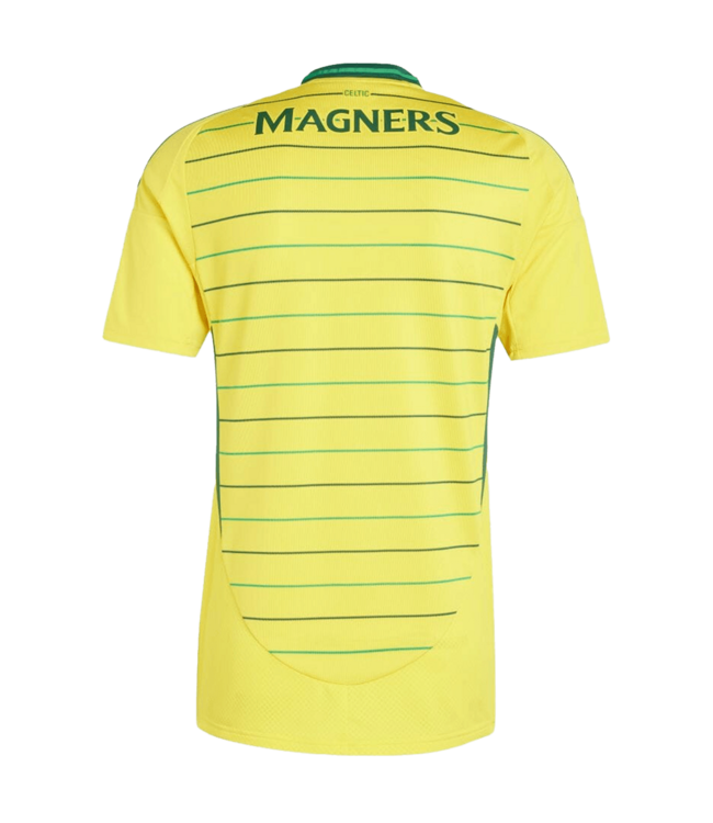 adidas adidas Celtic 2024 - 25 Away Jersey - Yellow/Team Green