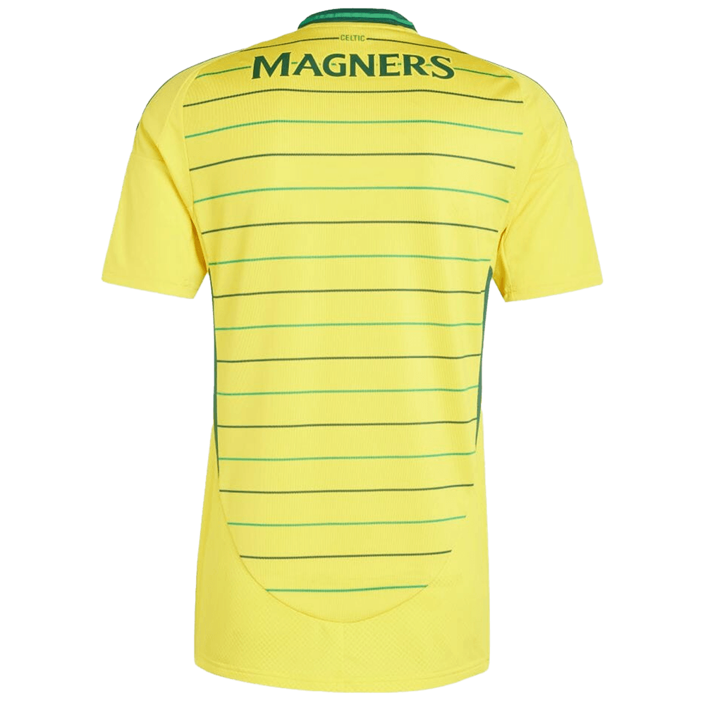 adidas Celtic 2024 - 25 Away Jersey - Yellow/Team Green