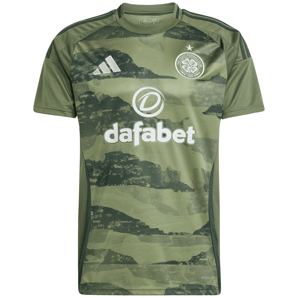 adidas Celtic 2024 - 25 Third Jersey - Tint Navy Green/Silver