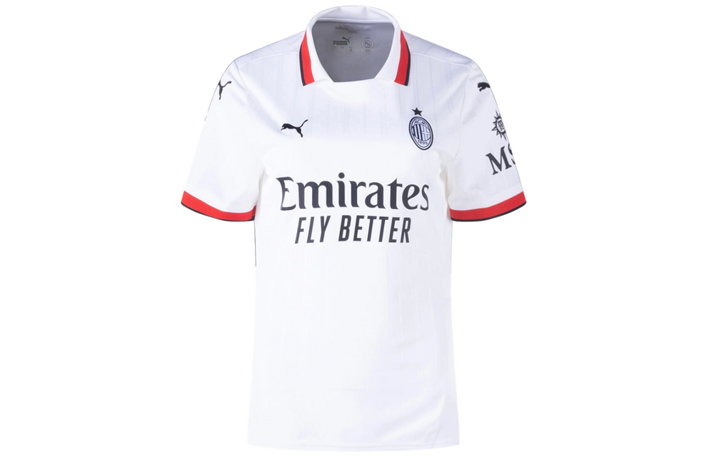 Puma Womens AC Milan 2024 - 25 Away Jersey - White/Red/Black