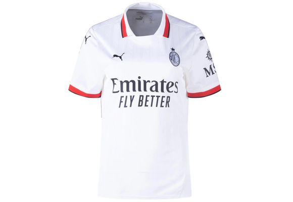 Puma Womens AC Milan 2024 - 25 Away Jersey - White/Red/Black