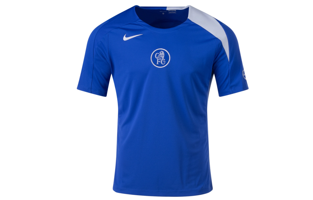 Nike Chelsea 2025 - 26 T90 DriFit Strike PreMatch Jersey - Game Royal/Field Silver