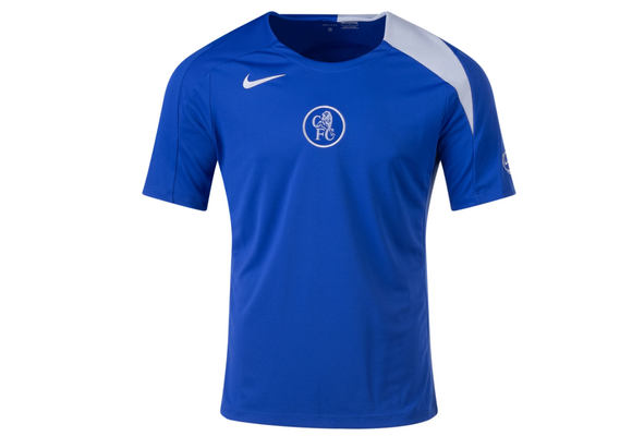 Nike Chelsea 2025 - 26 T90 DriFit Strike PreMatch Jersey - Game Royal/Field Silver