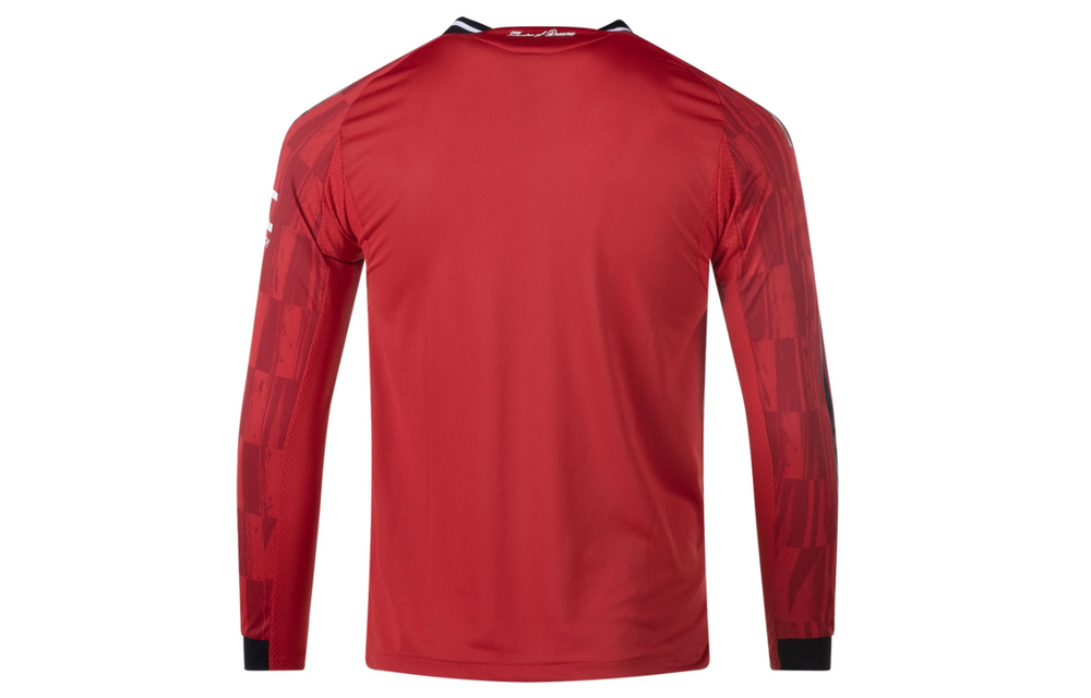 adidas Manchester United 2025 - 26 Authentic Long Sleeve Home Jersey - Red