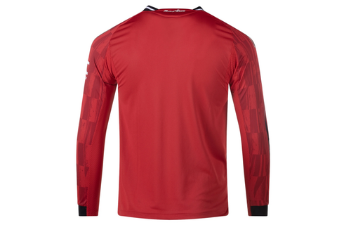 adidas Manchester United 2025 - 26 Authentic Long Sleeve Home Jersey - Red
