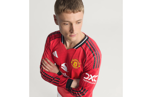 adidas Manchester United 2025 - 26 Authentic Long Sleeve Home Jersey - Red