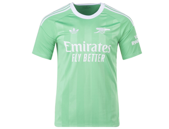 adidas Arsenal 2025 - 26 Third Goalkeeper Jersey - Semi Screaming Green/White
