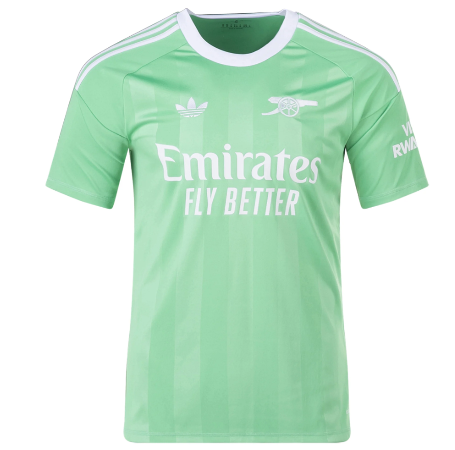 adidas Arsenal 2025 - 26 Third Goalkeeper Jersey - Semi Screaming Green/White