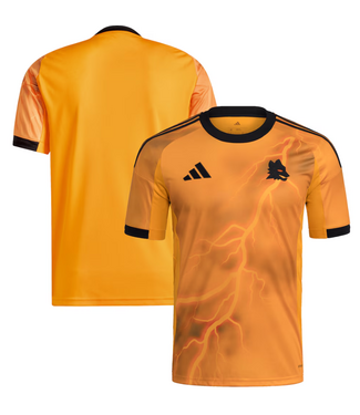 adidas adidas AS Roma 2025-26 Away Jersey - Crew Orange