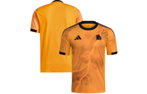 adidas AS Roma 2025-26 Away Jersey - Crew Orange