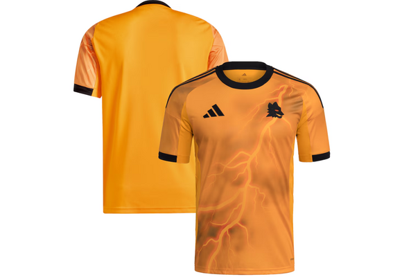adidas AS Roma 2025-26 Away Jersey - Crew Orange