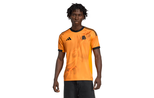 adidas AS Roma 2025-26 Away Jersey - Crew Orange