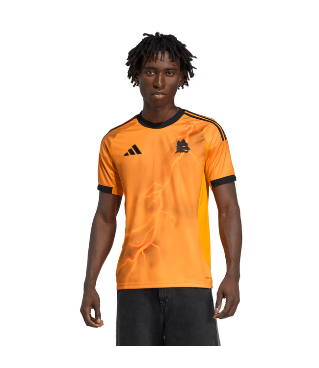 adidas adidas AS Roma 2025-26 Away Jersey - Crew Orange