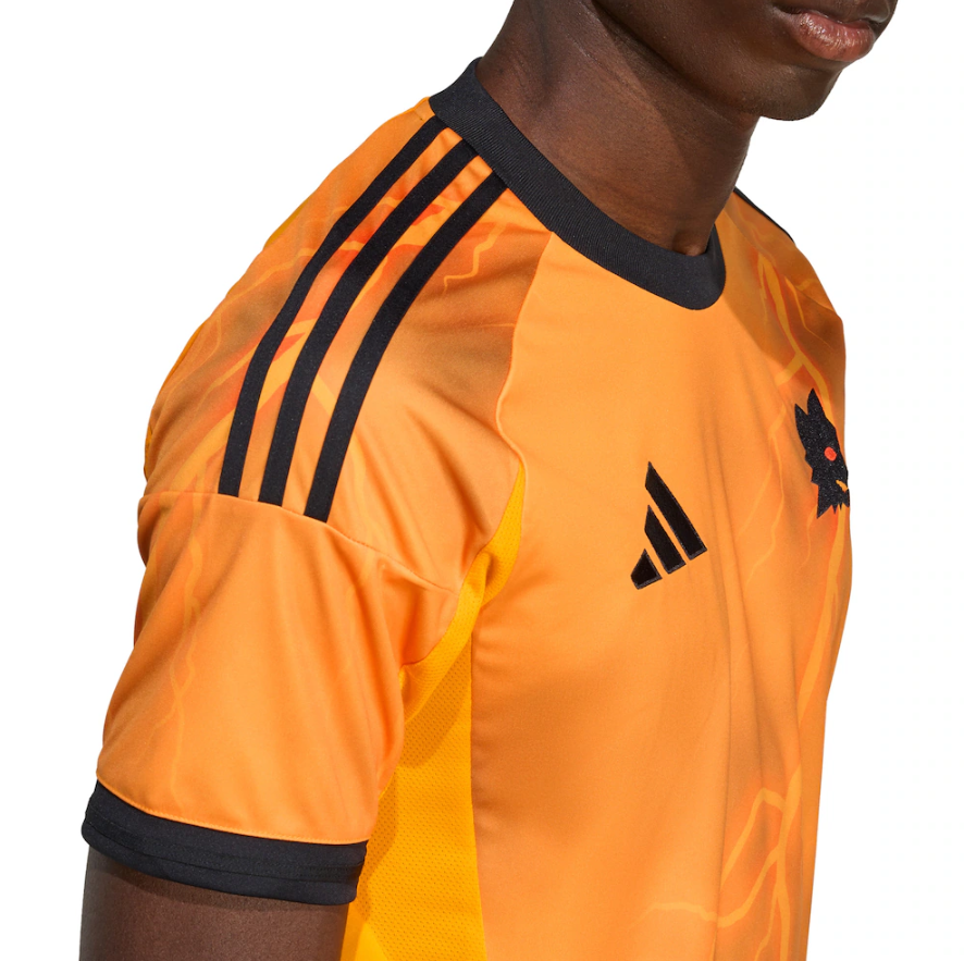 adidas AS Roma 2025-26 Away Jersey - Crew Orange