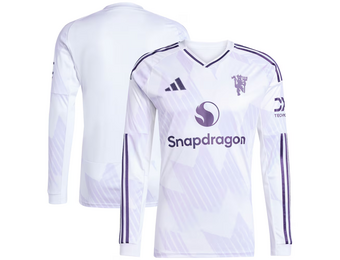 adidas Manchester United 2025 - 26 Long Sleeve Away Jersey - White