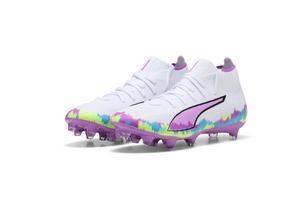 Puma Womens Ultra 6 Match + FG/AG Brilliance Pack - White/Fizzy Apple/Bright Aqua/Pure Magenta