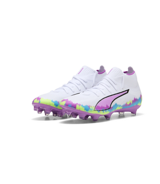 Puma Puma Womens Ultra 6 Match + FG/AG Brilliance Pack - White/Fizzy Apple/Bright Aqua/Pure Magenta