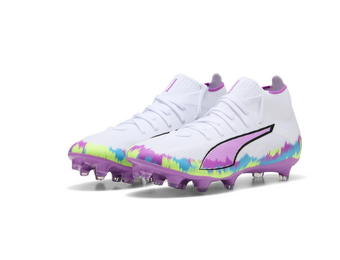 Puma Womens Ultra 6 Match + FG/AG Brilliance Pack - White/Fizzy Apple/Bright Aqua/Pure Magenta
