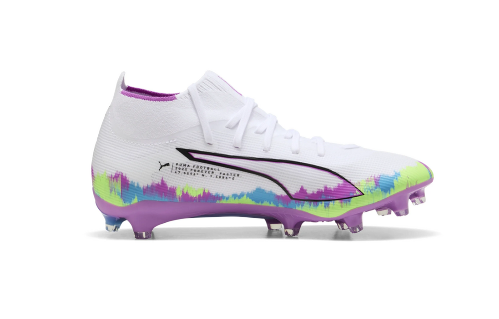 Puma Womens Ultra 6 Match + FG/AG Brilliance Pack - White/Fizzy Apple/Bright Aqua/Pure Magenta