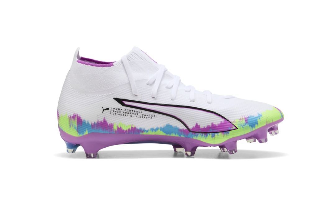 Puma Womens Ultra 6 Match + FG/AG Brilliance Pack - White/Fizzy Apple/Bright Aqua/Pure Magenta