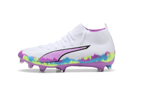 Puma Womens Ultra 6 Match + FG/AG Brilliance Pack - White/Fizzy Apple/Bright Aqua/Pure Magenta
