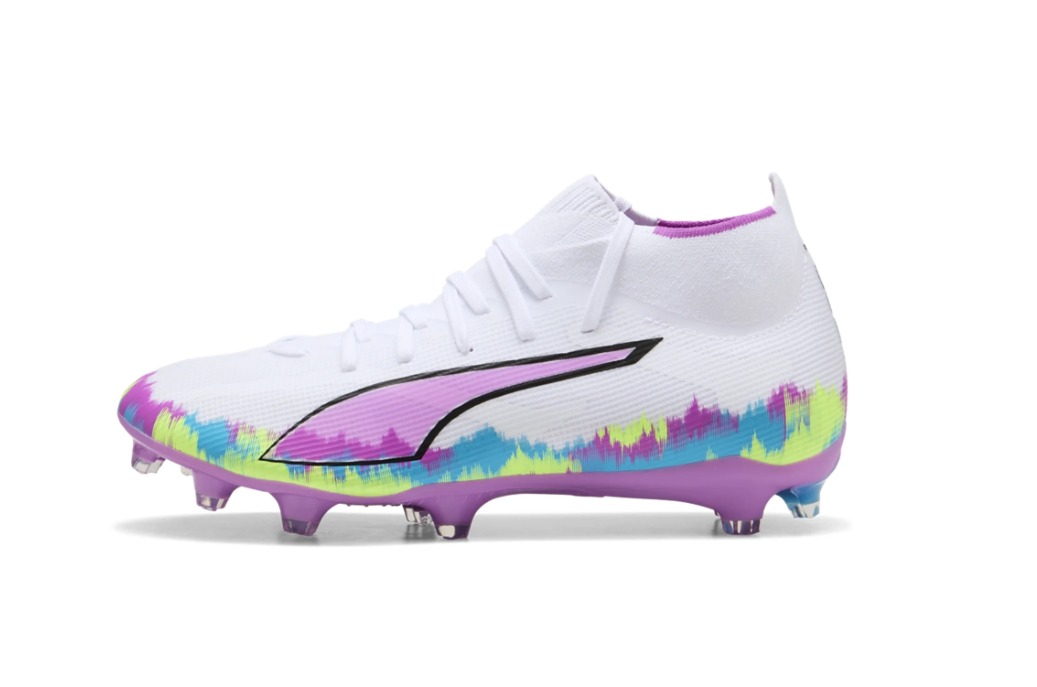 Puma Womens Ultra 6 Match + FG/AG Brilliance Pack - White/Fizzy Apple/Bright Aqua/Pure Magenta