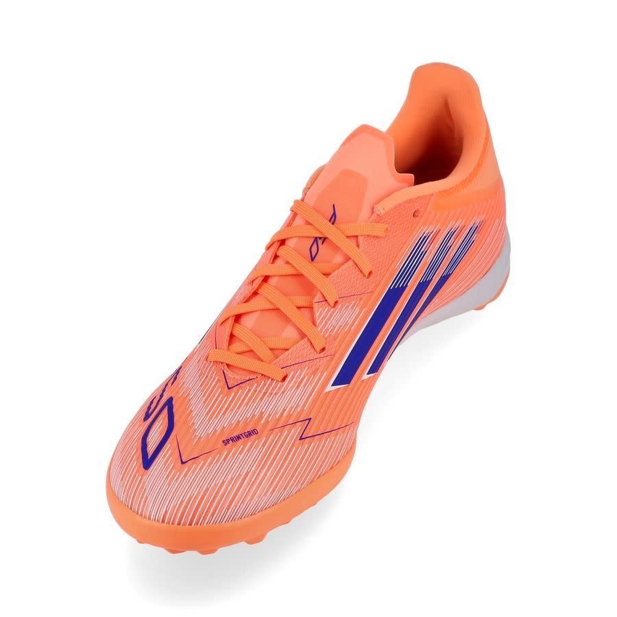 adidas F50 League TF Turf Soccer Shoes - Beam Orange/Lucid Blue/White