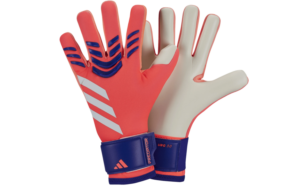 adidas Predator League Goalkeeper Gloves - Signal Coral/White/Lucid Blue