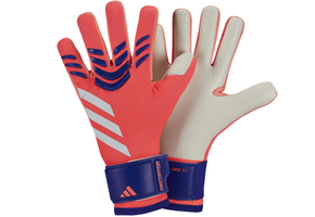 adidas Predator League Goalkeeper Gloves - Signal Coral/White/Lucid Blue