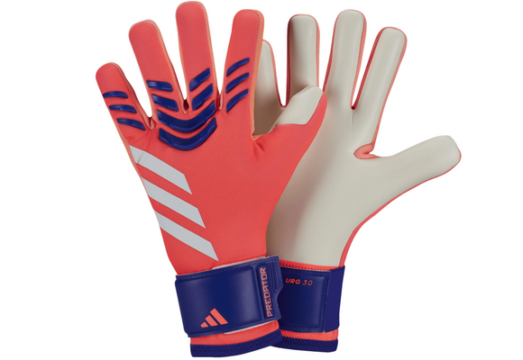 adidas Predator League Goalkeeper Gloves - Signal Coral/White/Lucid Blue