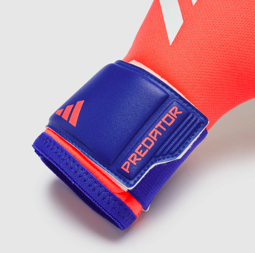 adidas Predator League Goalkeeper Gloves - Signal Coral/White/Lucid Blue