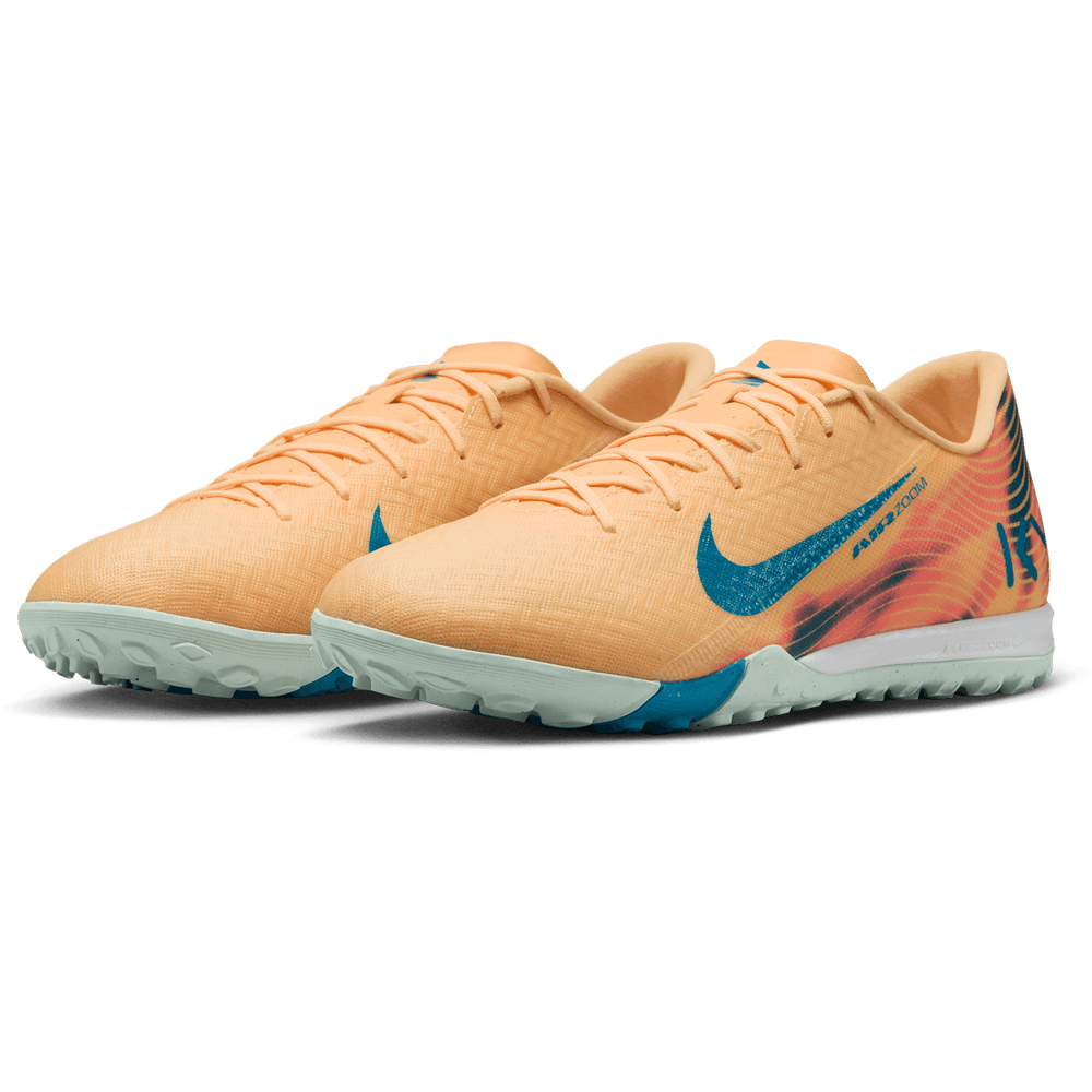 Nike Zoom Mercurial Vapor 16 KM Mbappe Academy TF Turf - Melon Tint/Igloo/Neo Turquoise