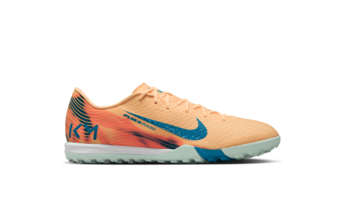 Nike Zoom Mercurial Vapor 16 KM Mbappe Academy TF Turf - Melon Tint/Igloo/Neo Turquoise