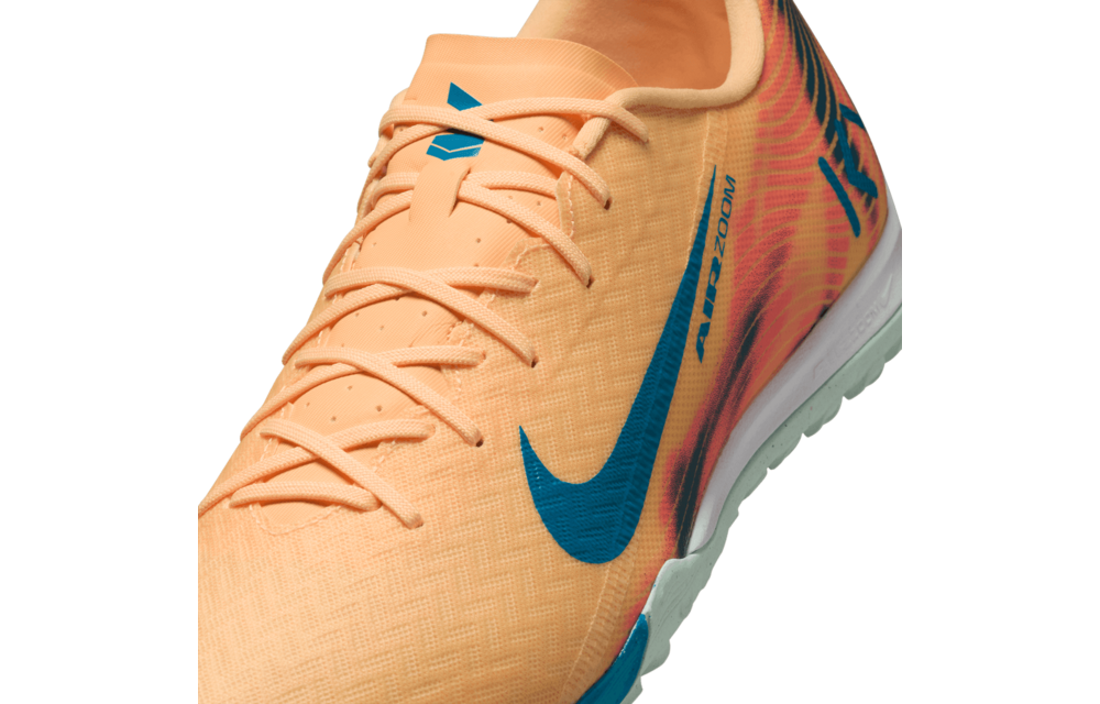 Nike Zoom Mercurial Vapor 16 KM Mbappe Academy TF Turf - Melon Tint/Igloo/Neo Turquoise