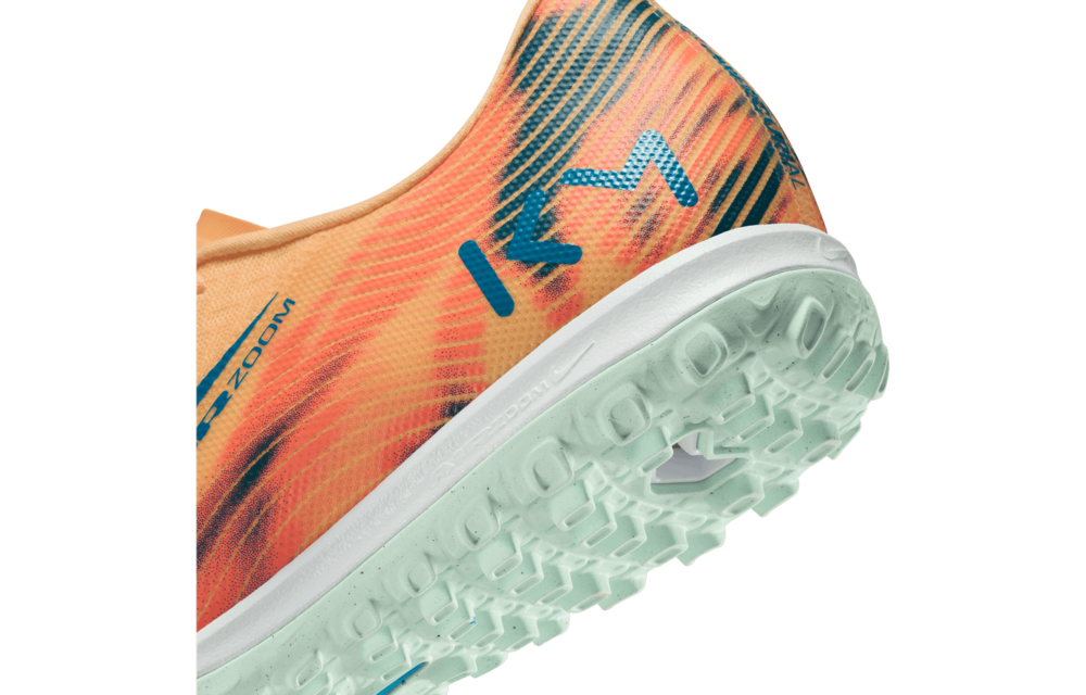 Nike Zoom Mercurial Vapor 16 KM Mbappe Academy TF Turf - Melon Tint/Igloo/Neo Turquoise