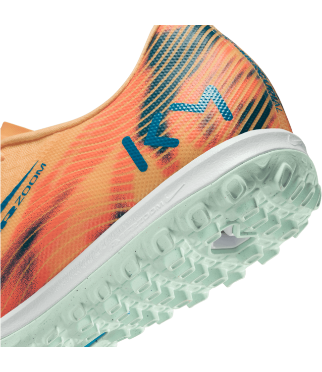 Nike Nike Zoom Mercurial Vapor 16 KM Mbappe Academy TF Turf - Melon Tint/Igloo/Neo Turquoise