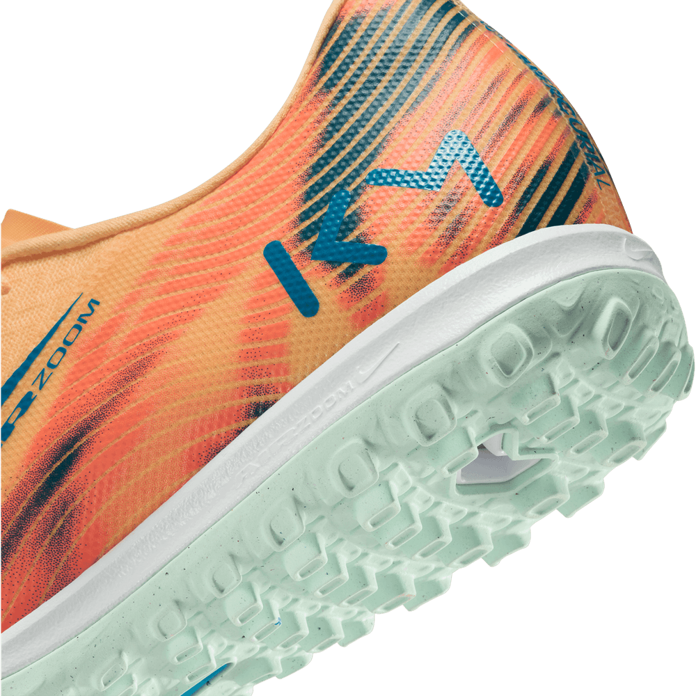 Nike Zoom Mercurial Vapor 16 KM Mbappe Academy TF Turf - Melon Tint/Igloo/Neo Turquoise