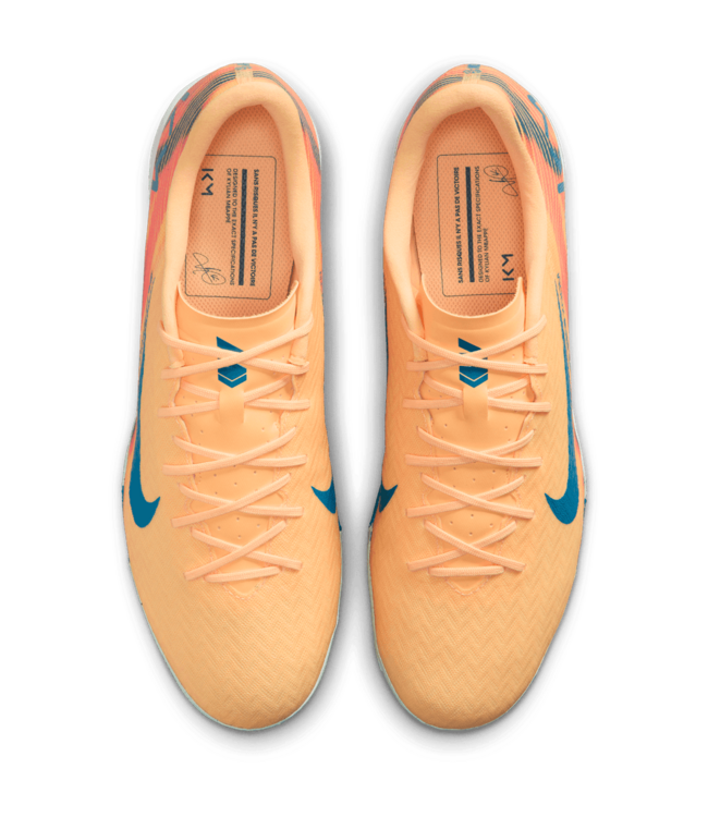 Nike Nike Zoom Mercurial Vapor 16 KM Mbappe Academy TF Turf - Melon Tint/Igloo/Neo Turquoise