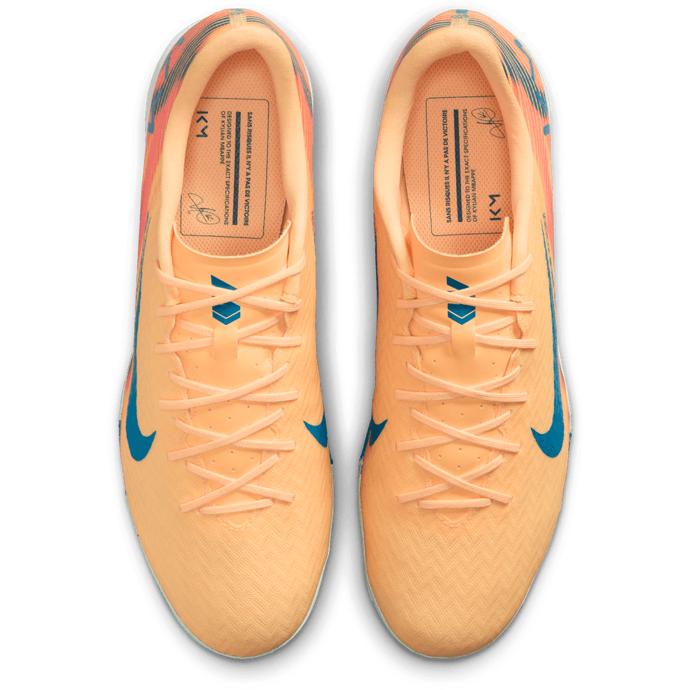 Nike Zoom Mercurial Vapor 16 KM Mbappe Academy TF Turf - Melon Tint/Igloo/Neo Turquoise