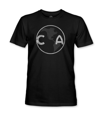 Club America 2025 Retro Badge Fan Tee Shirt - Black
